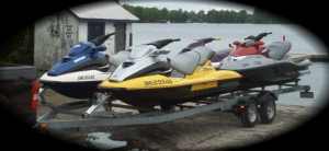 Excalibur 4 Place personal watercraft, PWC, SeaDoo Trailer -  Painted or Galvanized - Ontario Canada