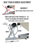Excalibur Boat Trailer Tower Adjustment Information