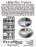 Excalibur Utility Trailer Information