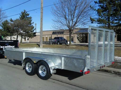 Excalibur Galvanized Tandem Axle Landscape Trailer