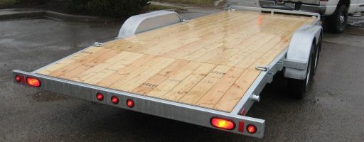 Excalibur Galvanized Car Hauler - Rear